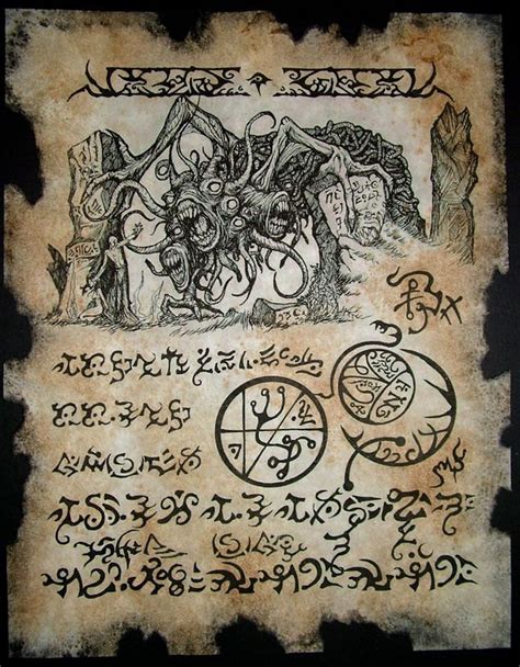 YOG SOTHOTH RITUAL Cthulhu Larp Necronomicon Fragment Occult - Etsy