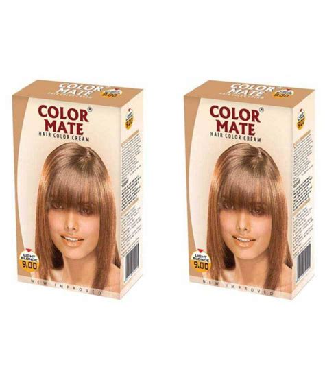 Color Mate Hair Color Cream Light Blonde 130 ML (Pack of 2): Buy Color Mate Hair Color Cream ...