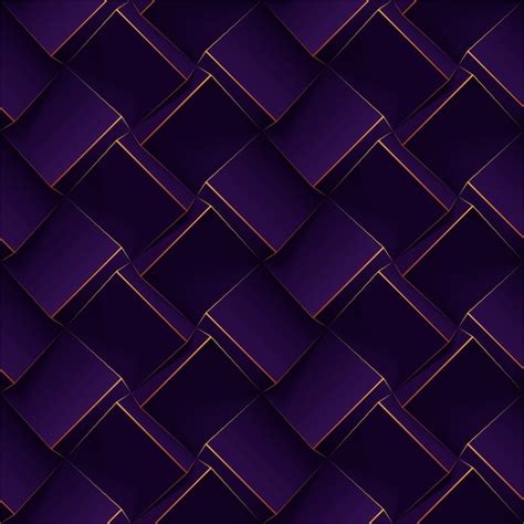 Premium Vector | Dark purple seamless geometric pattern