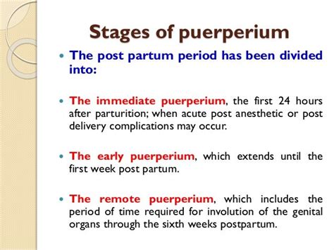 puerperium