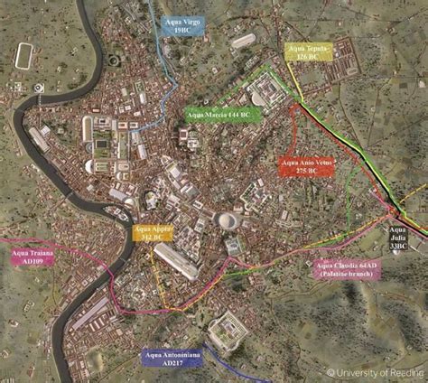 Ancient Roman Aqueducts Map