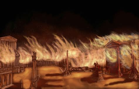 Historical Wallpapers: Great Fire of Rome (Magnum incendium Romae) (AD 64)