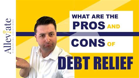 What are the Pros and Cons of Debt Relief and Debt Settlement | Alleviate Financial Solutions