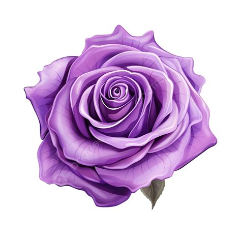 Purple Rose Flower Element, Rose, Cut Out, Single Flower PNG Transparent Image and Clipart for ...