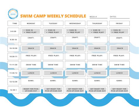 Essential Swim Camp Planner – Makai Swim School