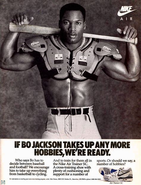 Bo Jackson, 1990 Nike ad : r/OldSchoolCool