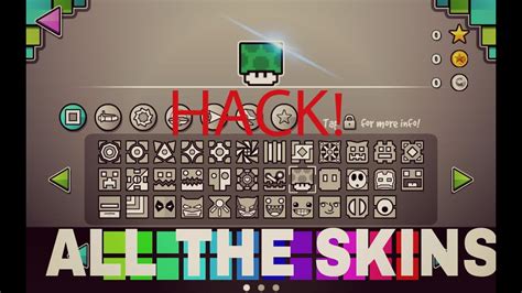 HACK GEOMETRY DASH!-ALL THE SKIN - YouTube