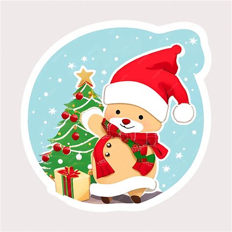 Premium Vector | Santa stickers bundle