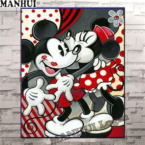 Mickey Mouse Scenes, Diamond Painting Kit - 5 to Choose From! - 5D ...