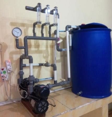 Installation of a low tower electric water pump | Download Scientific ...