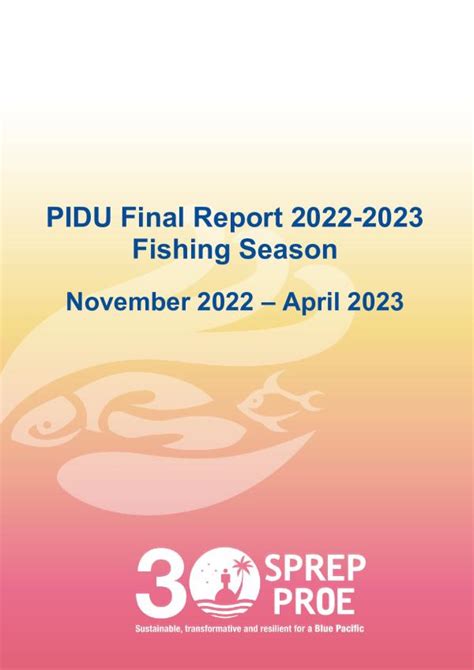 PIDU Final report 2022-2023 Fishing Season - Novemeber 2022-April 2023