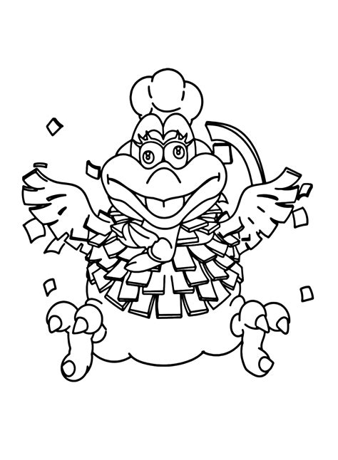 Cookatiel from Super Mario Odyssey Coloring Page - Free Printable Coloring Pages