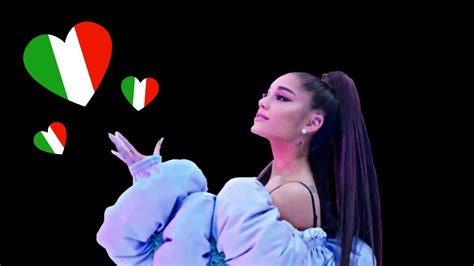 ariana grande speaking Italian for 1 minute - YouTube