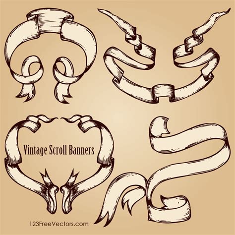 Scroll Banner Vector at GetDrawings | Free download