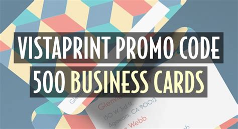 500 Vistaprint Business Cards: 3 Best Promo Codes Now?