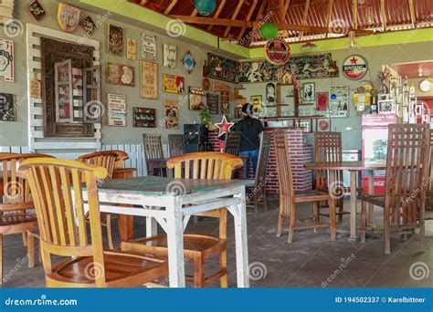 Interior of an Old Tavern, Traditional Style, Souvenirs and Old Wooden Furniture. Restaurant ...