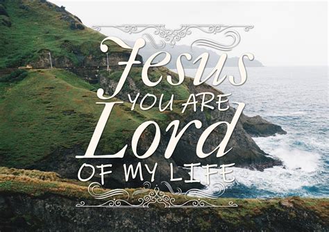 Jesus you Are the Lord of my Life Wall Art Canvas Print