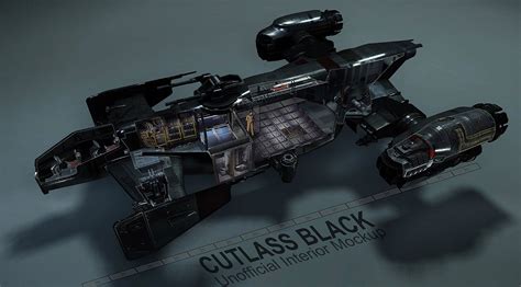 Awesome Unofficial Cutlass Black Interior Mockup by Deadweight : r/starcitizen