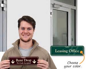 Leasing Office Door Signs