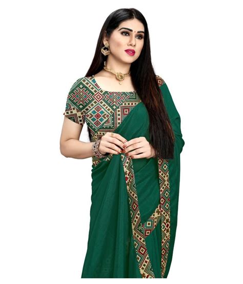 mahalaxmi fab Green Ahimsa Silk Saree - Buy mahalaxmi fab Green Ahimsa ...