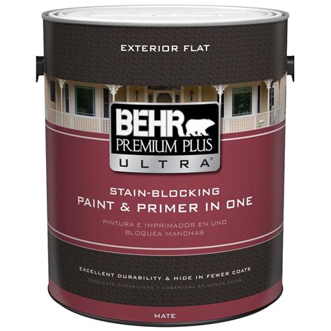 BEHR Premium Plus Ultra 1-gal. Deep Base Flat Exterior Paint-485301 ...