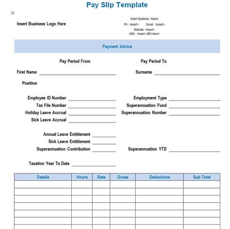 Payslip Templates 28 Free Printable Excel Word Formats, 41% OFF