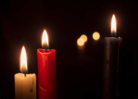 Free Image: Three Candles On A Black Background | Libreshot Public ...