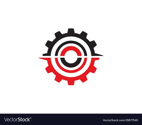 Gear target logo Royalty Free Vector Image - VectorStock