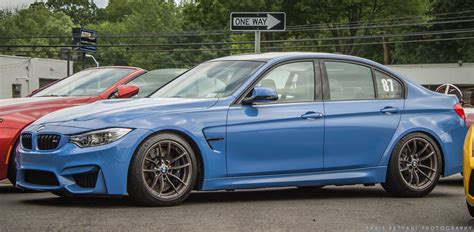 F80 M3 in Yas Marina Blue I saw last month [4106x2015] : r/BMW