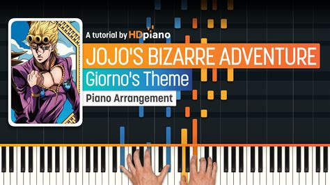 Giorno's Theme by Jojo's Bizarre Adventure Piano Tutorial | HDpiano