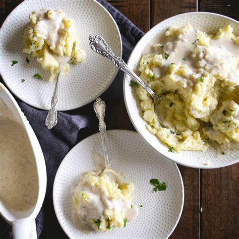 Classic Mashed Potatoes and Gravy - All the King's Morsels