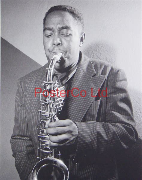 Charlie Parker - Playing a Saxophone - Framed Picture - 16"H x 12"W - Art Prints