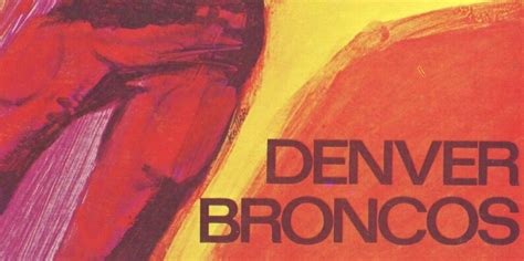 1968 DENVER BRONCOS Print Vintage Football Decor NFL | Etsy