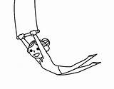 Trapeze Artist Coloring Pages  ClipArt Best sketch template