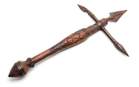 Premium Photo | Shaka Zulu Spear Replica On White Background