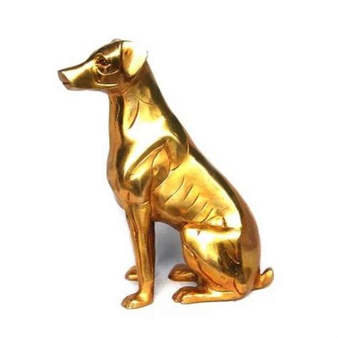 Brass Golden Dog Statue at Rs 800 in Aligarh | ID: 21957446355