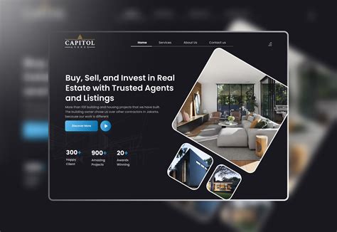 Real Estate website UI Design on Behance