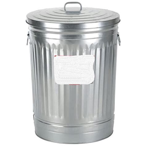 Galvanized Trash Can No Lid 20 Gallon