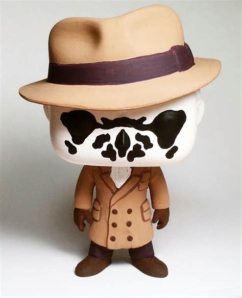 I didn't want to pay hundreds of dollars for the real Rorschach Pop so I made my own. : r/funkopop