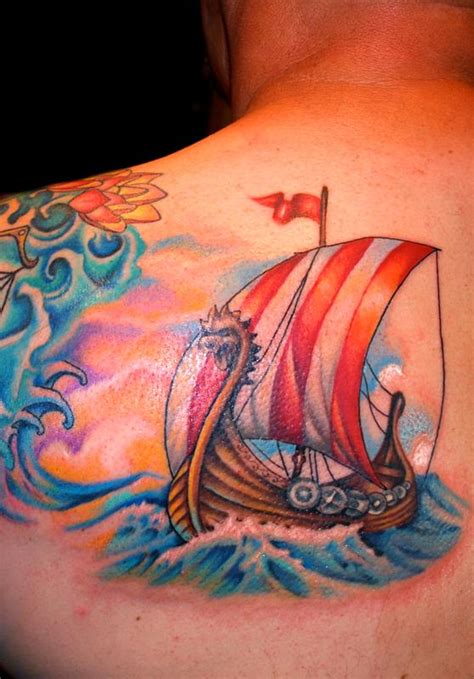 Viking Ship Tattoo by Mallory Swinchock: TattooNOW