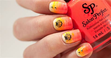 Summer neon gradient nails - May contain traces of polish