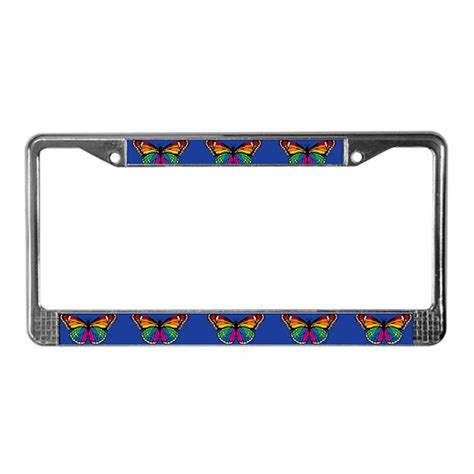 Rainbow Butterfly License Plate Frame by rainbowthree