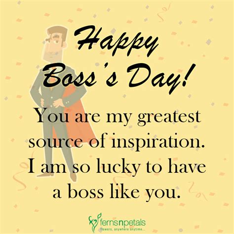 30+ Boss Day Wishes N Quotes | Boss Day Whatapp Messages - Ferns N Petals