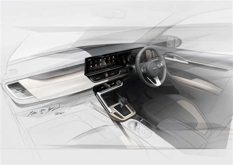 Kia SUV Interior Sketches Revealed - Unveil On June 20