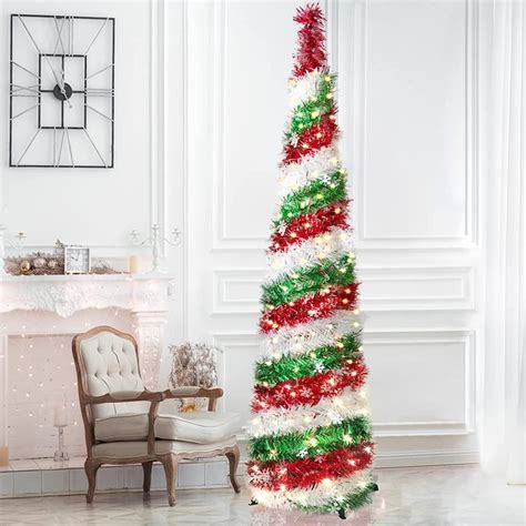 Pop-Up Tinsel Collapsible Christmas Tree | Best Pop-Up Christmas Trees to Buy | 2021 | POPSUGAR ...