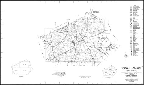 2000 Road Map of Wilson County, North Carolina