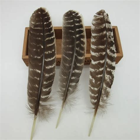 Wholesale Quality Real Eagle feather 10 18 Inch/20 40CM Natural Eagle bird feathers For Wedding ...