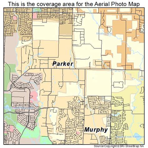 Aerial Photography Map of Parker, TX Texas