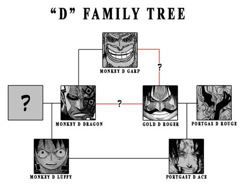 One Piece Monkey D Luffy Family Tree