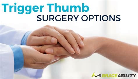 Trigger Thumb Surgery Options | Trigger thumb, Surgery, Trigger finger